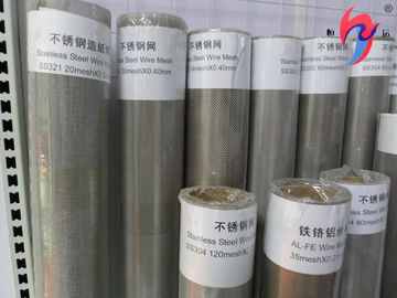 Κίνα υφαμένο ύφασμα καλωδίων πλέγματος κόσκινων ανοξείδωτου 304 316L ρόλος 400 300 200 100 μικρό προμηθευτής